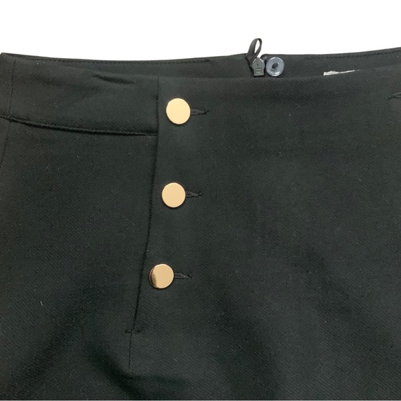 H&M Button Black Pencil Skirt High Waist | Size 8 - Picture 5 of 6